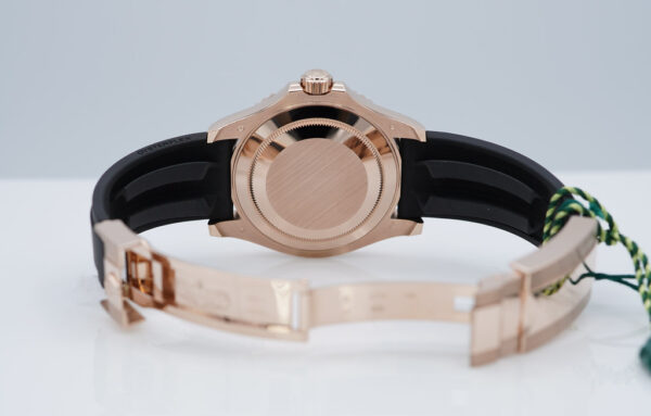 BRAND NEW Rolex 126655 YACHTMASTER 18K ROSE GOLD OYSTERFLEX 40MM 2024 FULL SET - Image 8