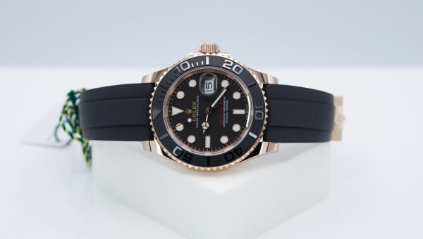 BRAND NEW Rolex 126655 YACHTMASTER 18K ROSE GOLD OYSTERFLEX 40MM 2024 FULL SET - Image 10