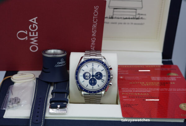 Omega SPEEDMASTER SILVER SNOOPY AWARD 50TH ANNIVERSARY EXTRA BRACELET 2024 FULL SET - Image 2