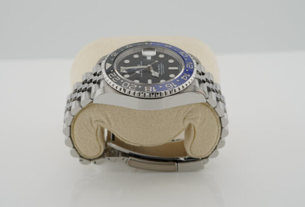 Rolex 126710BLNR GMT MASTER 2 BLACK BLUE BEZEL JUBILEE 2023 WARRANTY FULL SET - Image 4
