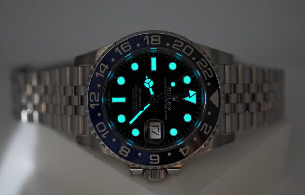 Rolex 126710BLNR GMT MASTER 2 BLACK BLUE BEZEL JUBILEE 2023 WARRANTY FULL SET - Image 11