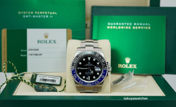 Rolex 116710BLNR GMT MASTER 2 BLACK BLUE CERAMIC BEZEL BATMAN COMPLETE SET - Image 2