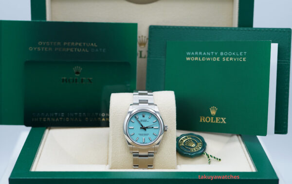 BRAND NEW Rolex 277200 OYSTER PERPETUAL 31 TIFFANY TURQUOISE DIAL 2024 FULL SET - Image 2