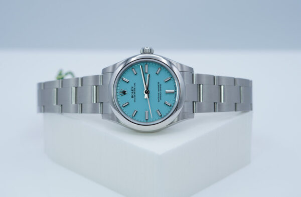 BRAND NEW Rolex 277200 OYSTER PERPETUAL 31 TIFFANY TURQUOISE DIAL 2024 FULL SET - Image 10
