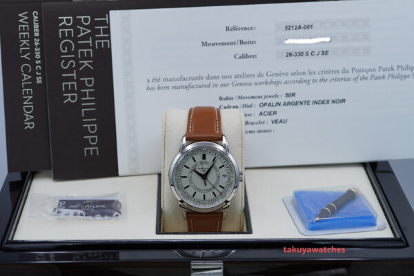 Patek PHILIPPE 5212A STEEL CALATRAVA WEEKLY CALENDAR 2022 COMPLETE SET - Image 2
