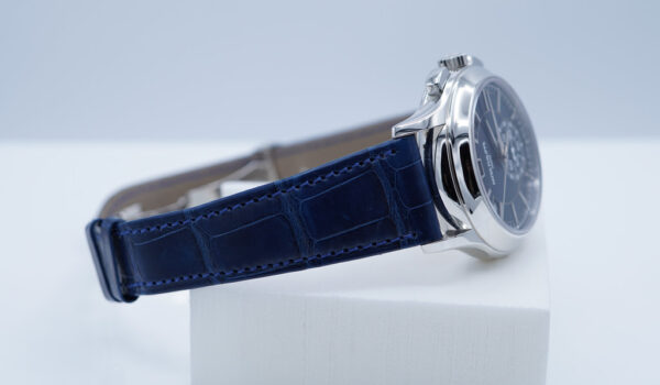 Patek PHILIPPE 5905P PLATINUM ANNUAL CALENDAR CHRONOGRAPH BLUE DIAL FULL SET - Image 5