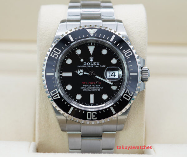 Rolex 126600 SEA-DWELLER CYCLOPS RED TEXT 2021 WARRANTY COMPLETE SET