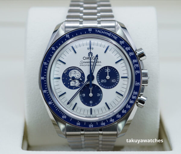 Omega SPEEDMASTER SILVER SNOOPY AWARD 50TH ANNIVERSARY EXTRA BRACELET 2023 FULLS ET