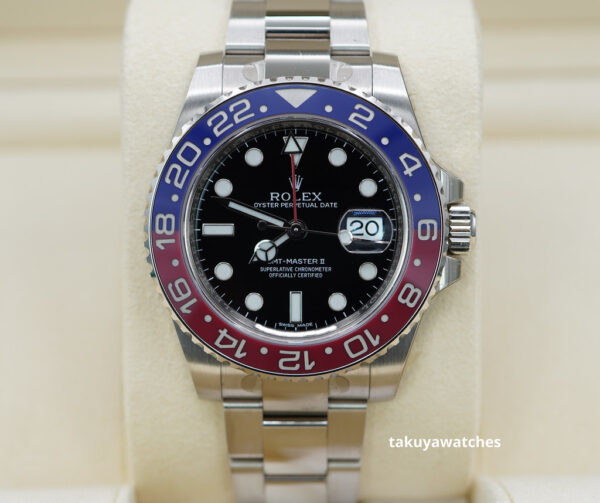 Rolex 116719BLRO GMT MASTER 2 18K WHITE GOLD PEPSI BEZEL BLACK DIAL FULL SET