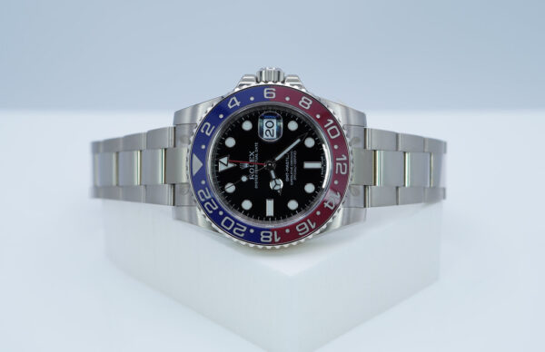 Rolex 116719BLRO GMT MASTER 2 18K WHITE GOLD PEPSI BEZEL BLACK DIAL FULL SET - Image 10