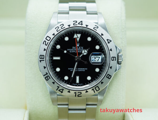 Rolex 16570 EXPLORER 2 40MM BLACK DIAL 3186 MOVEMENT WARRANTY FULL SET