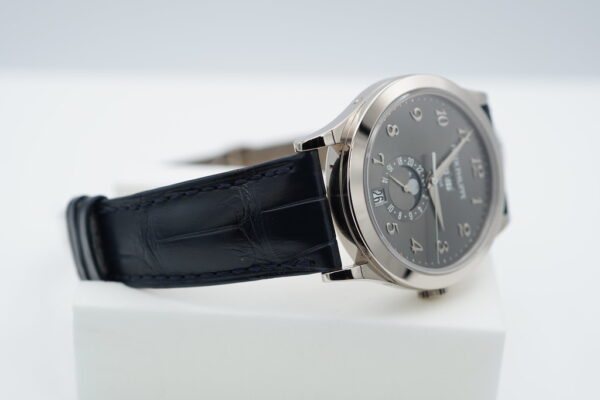 Patek PHILIPPE 5396G WHITE GOLD ANNUAL CALENDAR GREY DIAL MOONPHASE FULL SET - Image 6