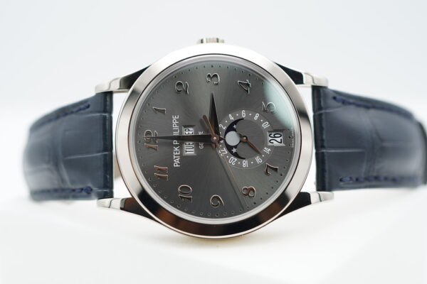 Patek PHILIPPE 5396G WHITE GOLD ANNUAL CALENDAR GREY DIAL MOONPHASE FULL SET - Image 11