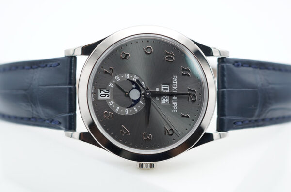 Patek PHILIPPE 5396G WHITE GOLD ANNUAL CALENDAR GREY DIAL MOONPHASE FULL SET - Image 10