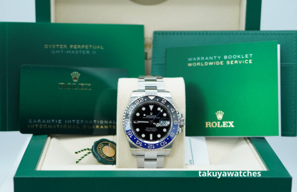 BRAND NEW Rolex 126710BLNR GMT MASTER II BLACK BLUE BEZEL NEW MODEL 2024 FULL SET - Image 2