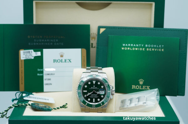 Rolex 116610LV SUBMARINER HULK GREEN DIAL GREEN BEZEL 40MM 2018 FULL SET - Image 2