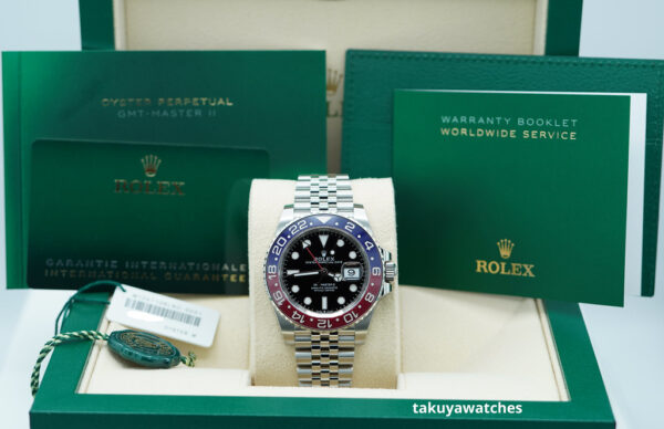 Rolex 126710BLRO PEPSI GMT MASTER II RED BLUE BEZEL JUBILEE BAND 2023 FULL SET - Image 2