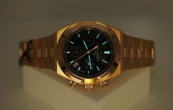 BRAND NEW Vacheron CONSTANTIN OVERSEAS CHRONO PINK GOLD GREEN DIAL 5520V 2024 MODEL FULL SET - Image 11