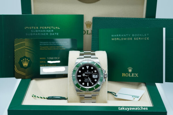 BRAND NEW Rolex 126610LV SUBMARINER GREEN MK2 BEZEL BLACK DIAL 2024 41MM FULL SET - Image 2
