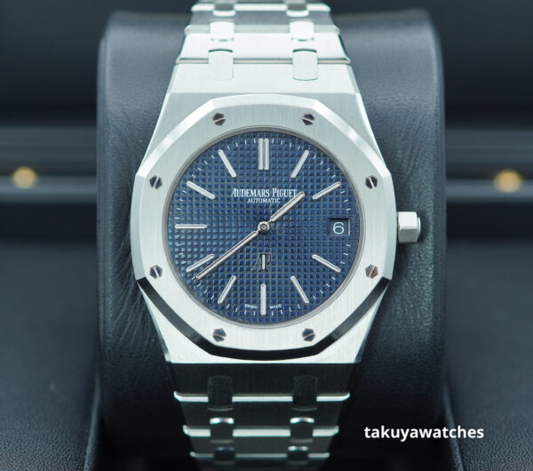 Audemars PIGUET ROYAL OAK JUMBO ULTRA THIN 15202ST BLUE DIAL SERVICED FULL SET