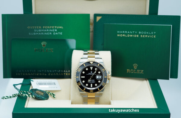 Rolex 126613LN SUBMARINER 18K YELLOW GOLD STEEL BLACK DIAL 2020 FULL SET - Image 2