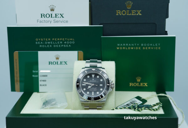 Rolex 116600 SD4K SEA-DWELLER 4000 CERAMIC BEZEL 40MM 2016 COMPLETE SET - Image 2