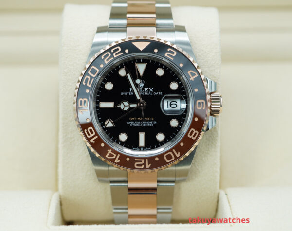 Rolex 126711CHNR GMT MASTER 2 ROSE GOLD STEEL ROOTBEER 2021 COMPLETE SET