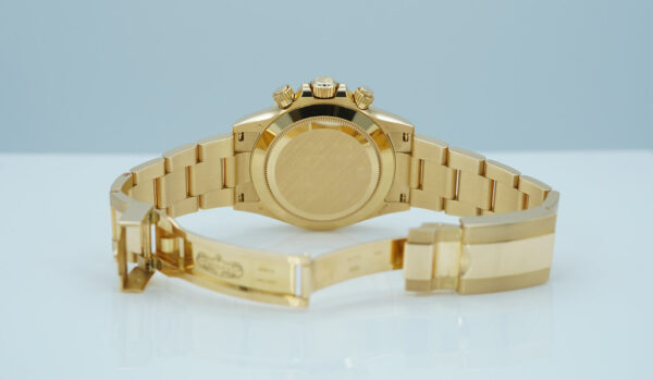 Rolex 116508 DAYTONA YML 18K YELLOW GOLD CHAMPAGNE BLACK SUB DIAL 2021 FULL SET - Image 8