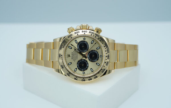 Rolex 116508 DAYTONA YML 18K YELLOW GOLD CHAMPAGNE BLACK SUB DIAL 2021 FULL SET - Image 10
