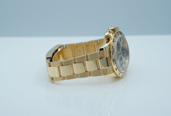 Rolex 116508 DAYTONA YML 18K YELLOW GOLD CHAMPAGNE BLACK SUB DIAL 2021 FULL SET - Image 6
