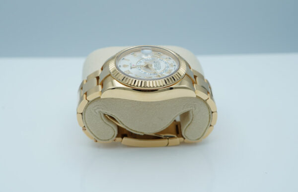 Rolex 326938 SKY-DWELLER 18K YELLOW GOLD SILVER ROMAN DIAL FULL SET - Image 3