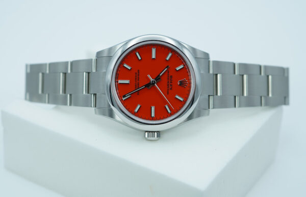 Rolex 277200 OYSTER PERPETUAL 31 CORAL RED DIAL 2022 WARRANTY FULL SET - Image 9