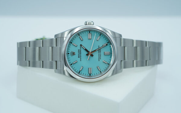 BRAND NEW Rolex 126000 OYSTER PERPETUAL 36 TURQUOISE BLUE DIAL 2024 FULL SET - Image 10