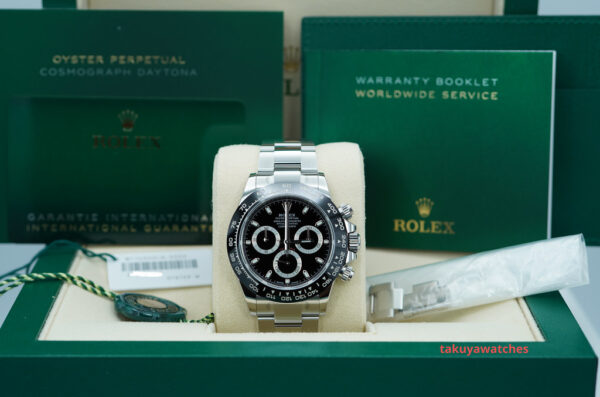 Rolex 116500LN COSMOGRAPH DAYTONA STEEL CERAMIC BEZEL BLACK DIAL 2022 FULL SET - Image 2