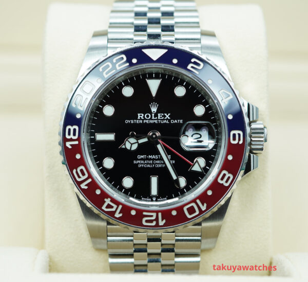 Rolex 126710BLRO PEPSI GMT MASTER II RED BLUE BEZEL JUBILEE BAND 2021 FULL SET