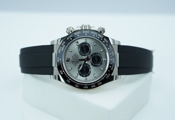 Rolex 116519LN DAYTONA 18K WHITE GOLD OYSTERFLEX STEEL DIAL 2023 COMPLETE SET - Image 10