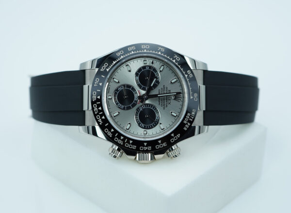 Rolex 116519LN DAYTONA 18K WHITE GOLD OYSTERFLEX STEEL DIAL 2023 COMPLETE SET - Image 9