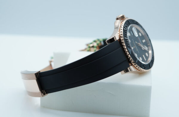 BRAND NEW Rolex 126655 YACHTMASTER 18K ROSE GOLD OYSTERFLEX 40MM 2024 FULL SET - Image 6
