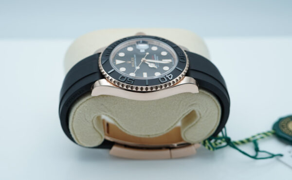 BRAND NEW Rolex 126655 YACHTMASTER 18K ROSE GOLD OYSTERFLEX 40MM 2024 FULL SET - Image 4