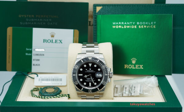Rolex 116610LN SUBMARINER DATE BLACK CERAMIC BEZEL 40MM 2019 COMPLETE SET - Image 2