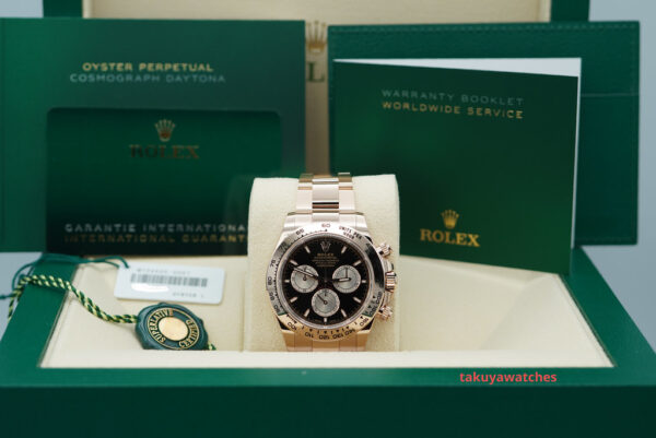 Rolex 126505 DAYTONA ROSE GOLD BLACK AND SUNDUST DIAL NEW MODEL 2024 FULL SET - Image 2