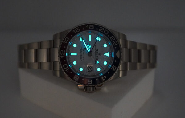 Rolex 126719BLRO GMT MASTER 2 WHITE GOLD PEPSI METEORITE DIAL 2023 FULL SET - Image 11