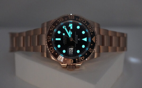 Rolex 126715CHNR GMT MASTER II 18K ROSE GOLD ROOTBEER CERAMIC 2023 COMPLETE SET - Image 11