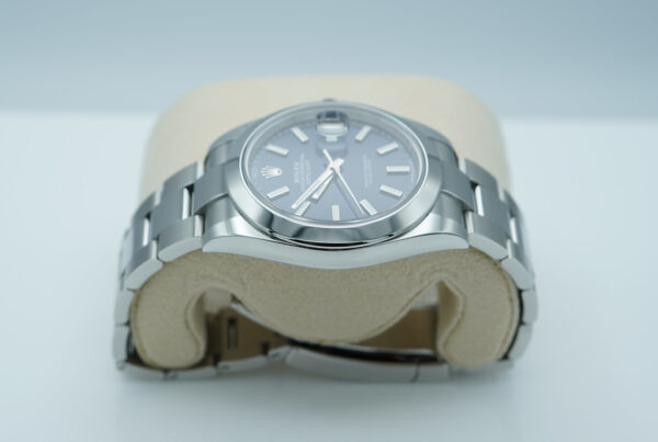 Rolex 126300 DATEJUST 41 BLUE STICK DIAL OYSTER BAND 2024 WARRANTY FULL SET - Image 4