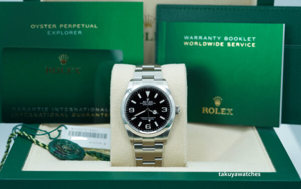 Rolex 124270 EXPLORER I FULL LUME DIAL 36MM 2022 WARRANTY COMPLETE SET - Image 2