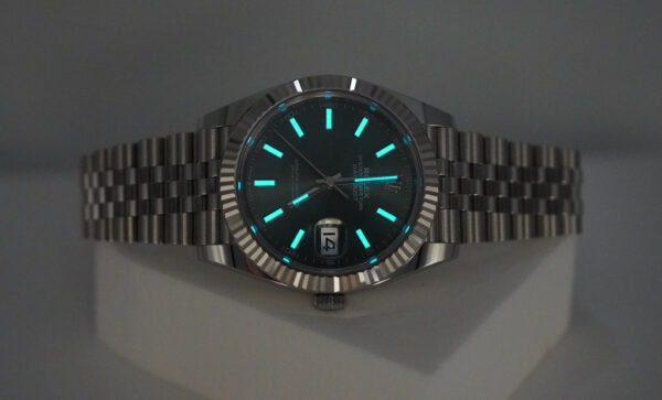 BRAND NEW Rolex 126334 DATEJUST 41 FLUTED BEZEL MINT GREEN DIAL JUBILEE 2024 FULL SET - Image 11