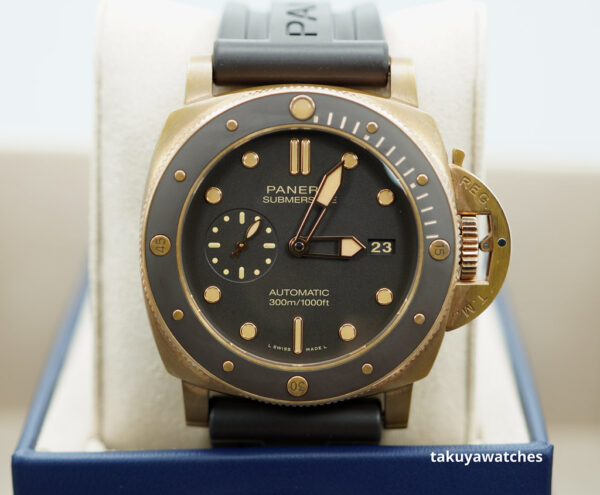 Panerai PAM 968 SUBMERSIBLE BRONZO 3 DAYS 47MM 2023 WARRANTY COMPLETE SET