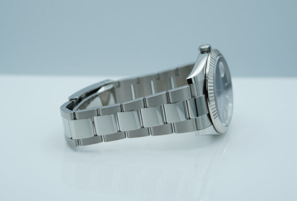 Rolex 126334 DATEJUST 41 FLUTED BEZEL BLUE STICK DIAL OYSTER BAND COMPLETE SET - Image 6