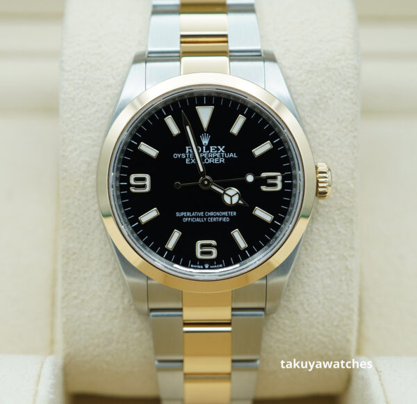 Rolex 124273 EXPLORER 18K YELLOW GOLD STAINLESS STEEL 36MM 2023 FULL SET