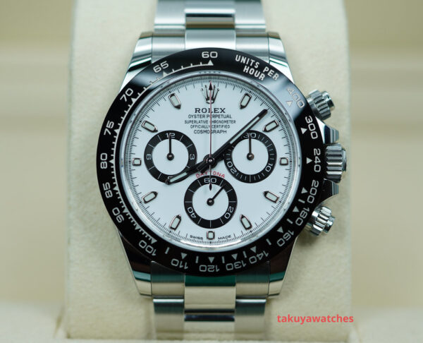 Rolex 116500LN COSMOGRAPH DAYTONA STEEL WHITE PANDA DIAL 2022 WARANTY FULL SET